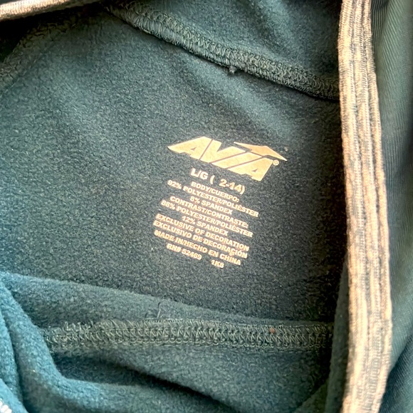 Avia teal sweatshirt with hood - never worn - size L - Picture 2 of 3